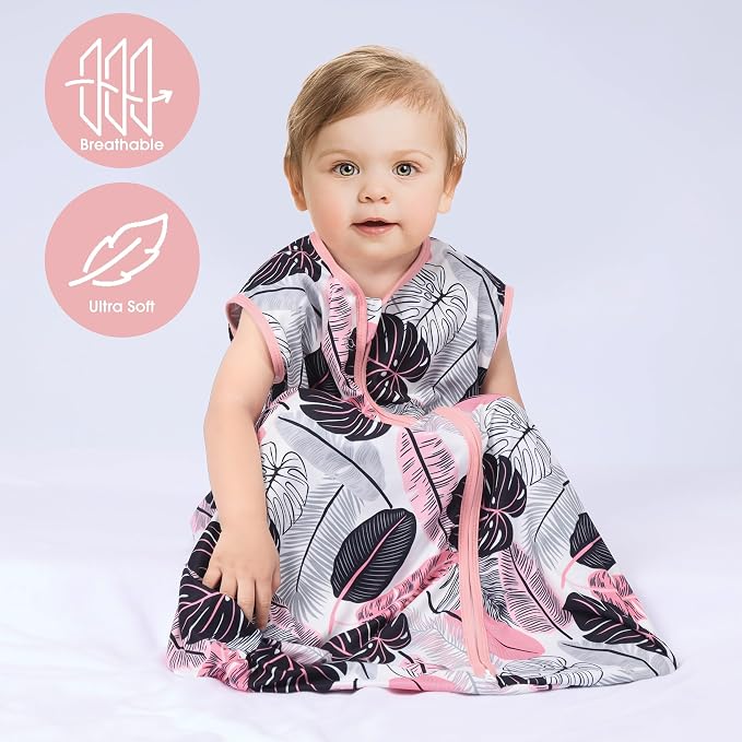 Baby Sleep Sack 6-12 Months 3 Pack Baby Wearable Blanket 100% Rayon Cotton - Image 3