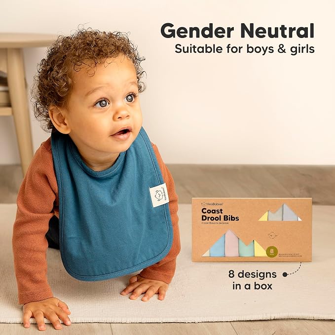 KeaBabies 8-Pack Organic Baby Bibs - Image 9