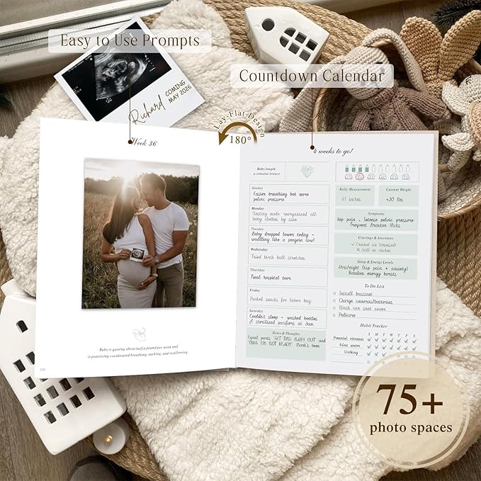 Lanpn My Pregnancy Journal Memory Book - Image 5