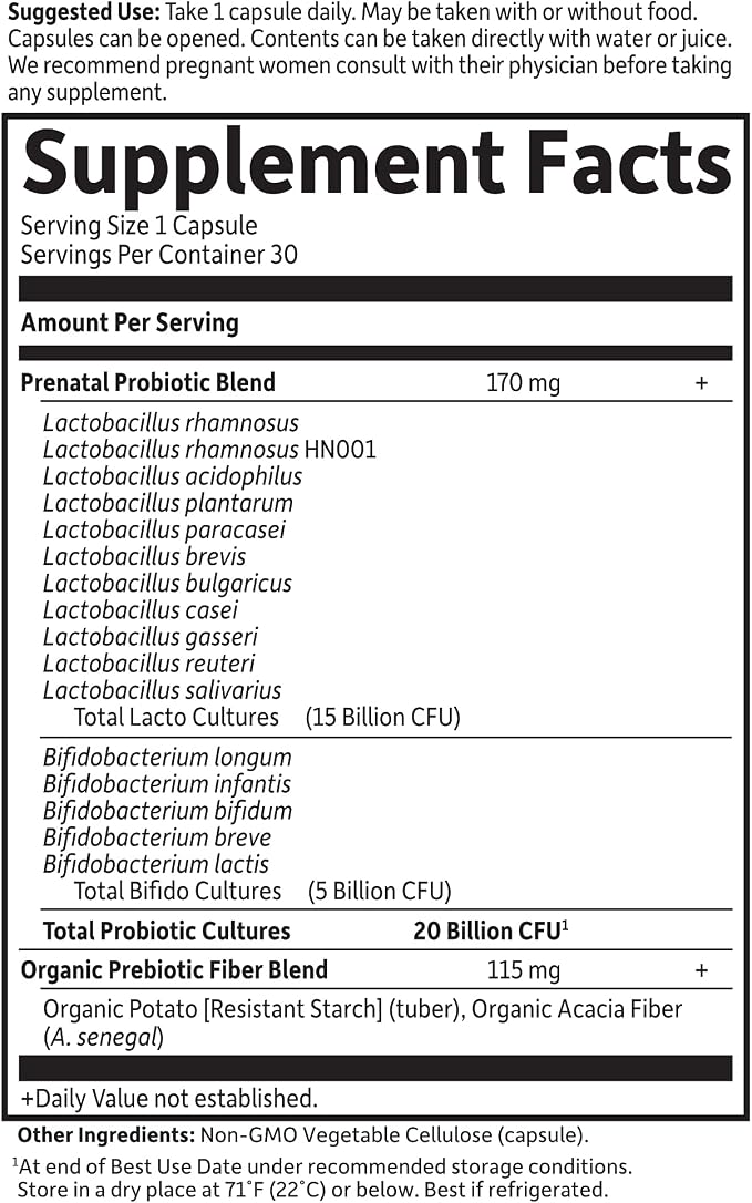Garden of Life Dr. Formulated Probiotics Once Daily Prenatal - Image 5