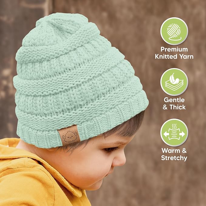 3-Pack Baby Beanies for Boys, Girls - Image 4