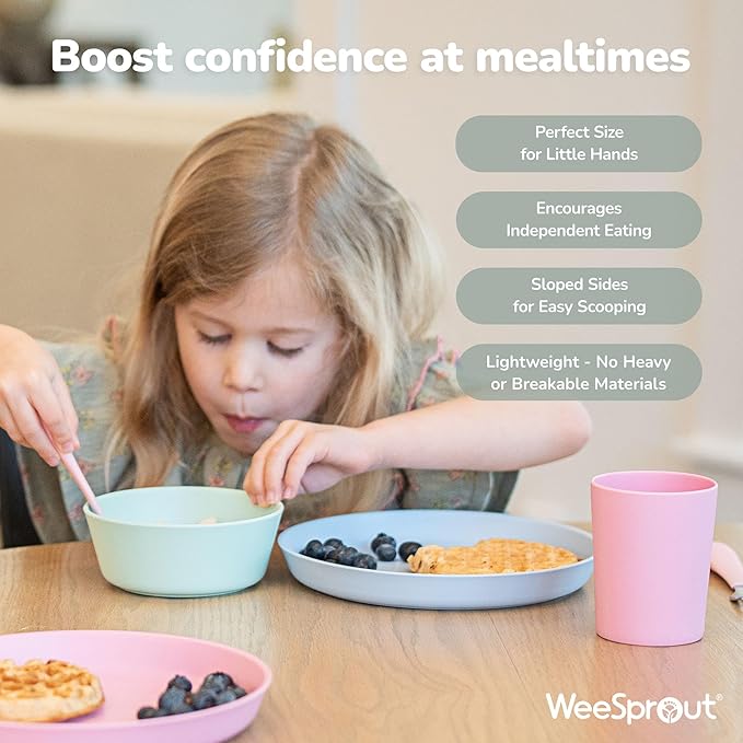 WeeSprout Bamboo Kids Bowls - Image 6