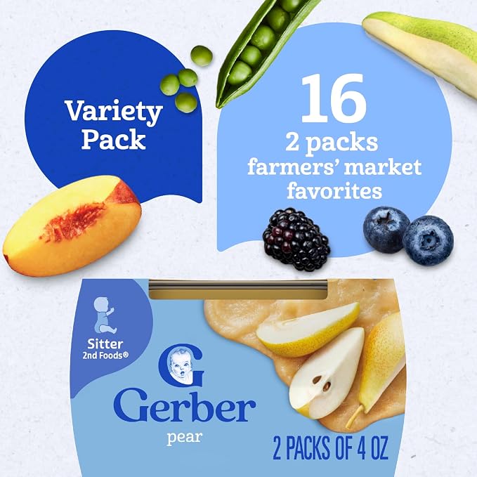 Gerber Stage 2 Baby Food, Farmers’ Market Puree Tubs, No Added Colors or Flavors - Image 5