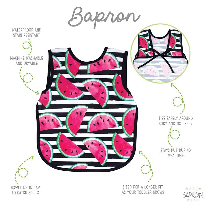 BapronBaby Watermelon Stripes Bapron - Image 2