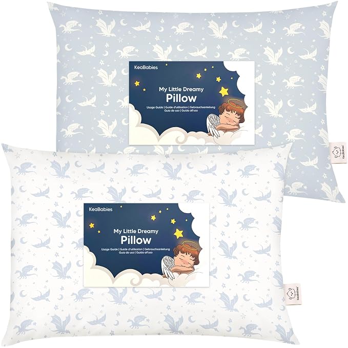KeaBabies 2-Pack Toddler Pillow 13x18 by KeaBabies
