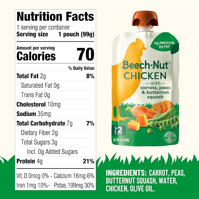 Beech-Nut Chicken Baby Food Pouches - Image 5