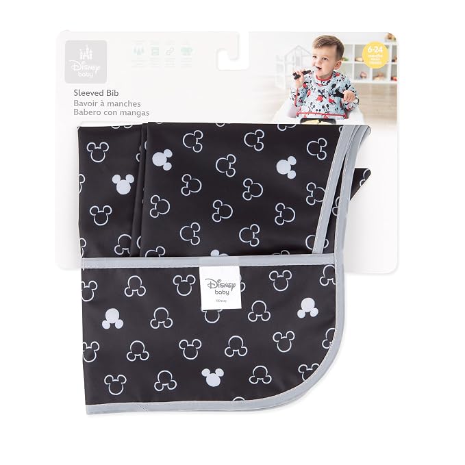 Bumkins Disney Bibs, Baby and Toddler Girls and Boys 6-24 Months, Long Sleeve - Image 7