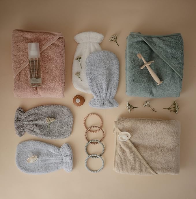 mushie Baby Hooded Towel | Organic Cotton - Image 6