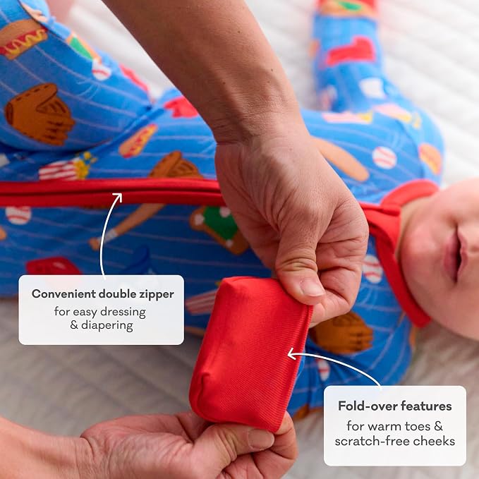 Little Sleepies Pajamas for Baby Boys & Girls, Viscose from Bamboo Baby Pajamas - Image 4