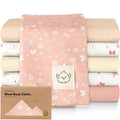 Organic Burp Cloths Baby Boy, Girl by KeaBabies
