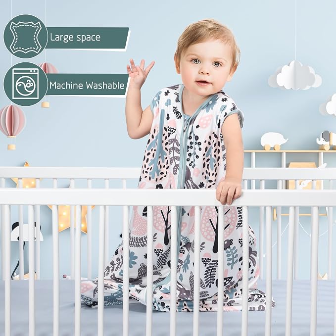 Baby Sleep Sack 12-18 Months 3 Pack Baby Wearable Blanket 100% Rayon Cotton - Image 4
