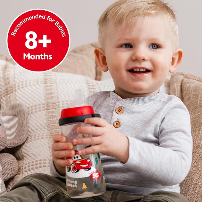 NUK Active Sippy Cup, 10 oz, 2 Pack, Disney's Cars, Lightning McQueen, - Image 3