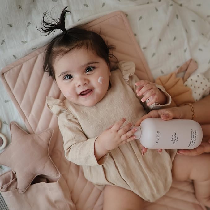 mushie Baby Organic Body Lotion | Moisturize, and Hydrates Dry Skin | Made in - Image 3
