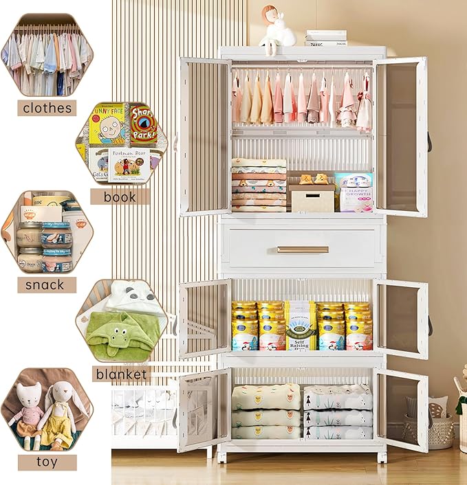 Portable Kids Wardrobe Closet - Image 4