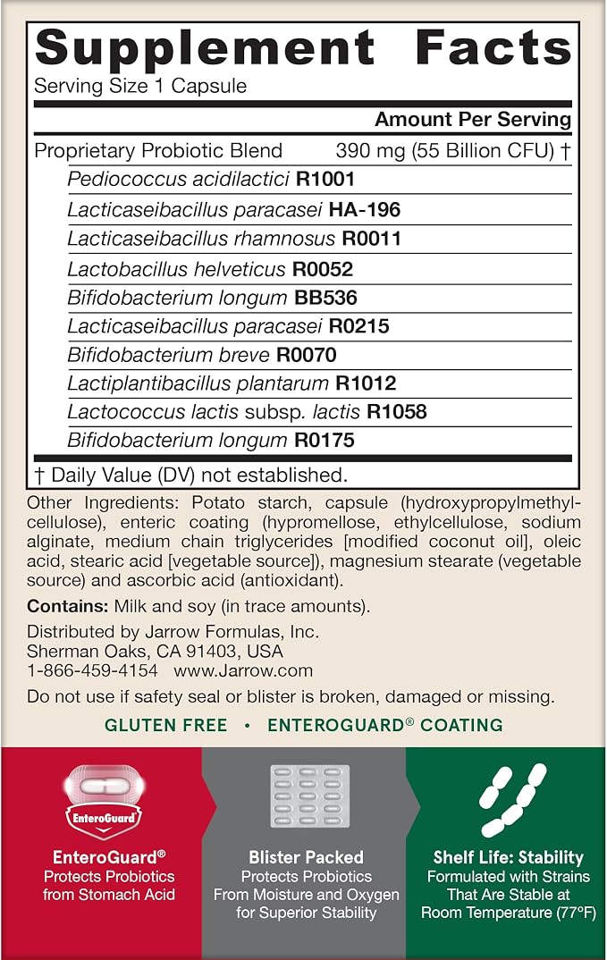 Jarrow Formulas Jarro-Dophilus EPS Advanced, 55 Billion CFU Probiotics - Image 9