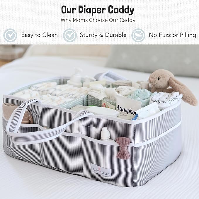 Lily Miles Baby Diaper Caddy - Image 2