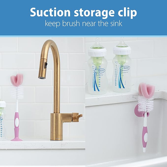 Dr. Brown's Reusable Sponge Baby Bottle Cleaning Brush Set - Image 5