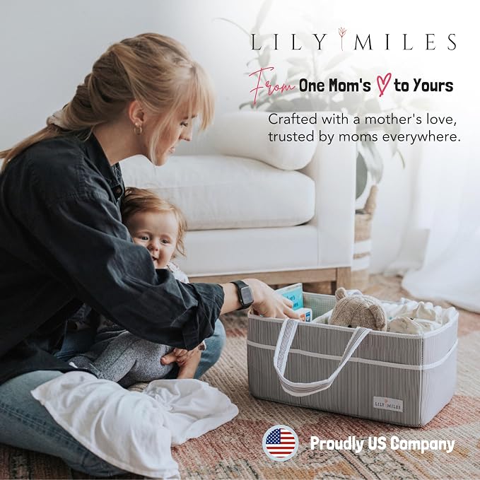 Lily Miles Baby Diaper Caddy - Image 6