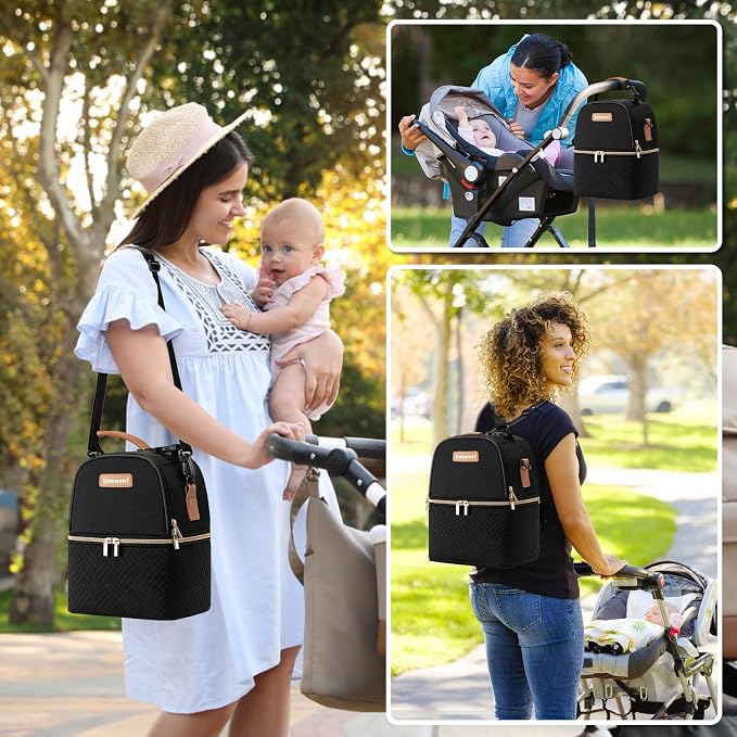 Breastmilk Cooler Bag with Ice Pack & Mat Fit 6 Bottles Up to 9 Ounce, Breast - Image 7