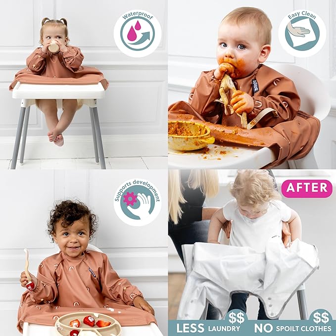 BIBaDO - Long Sleeve Baby Bibs - Babies & Toddlers 6-36 Months - Coverall Baby - Image 6
