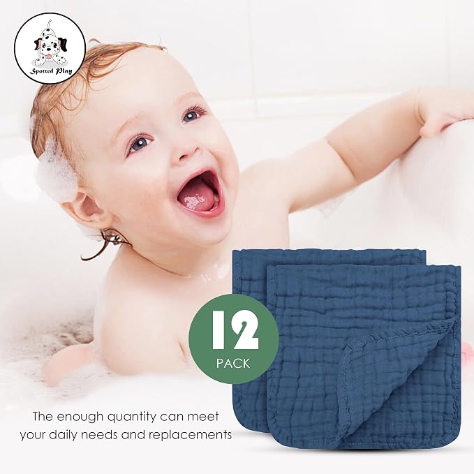 Muslin Burp Cloths 100% Cotton Large 20''x10'' Extra Soft and Absorbent Baby - Image 5