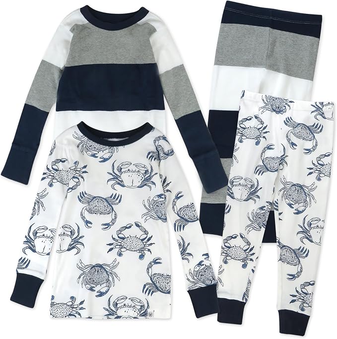 HonestBaby 4 Piece Pajamas Sleepwear Pjs 100% Organic Cotton by HonestBaby