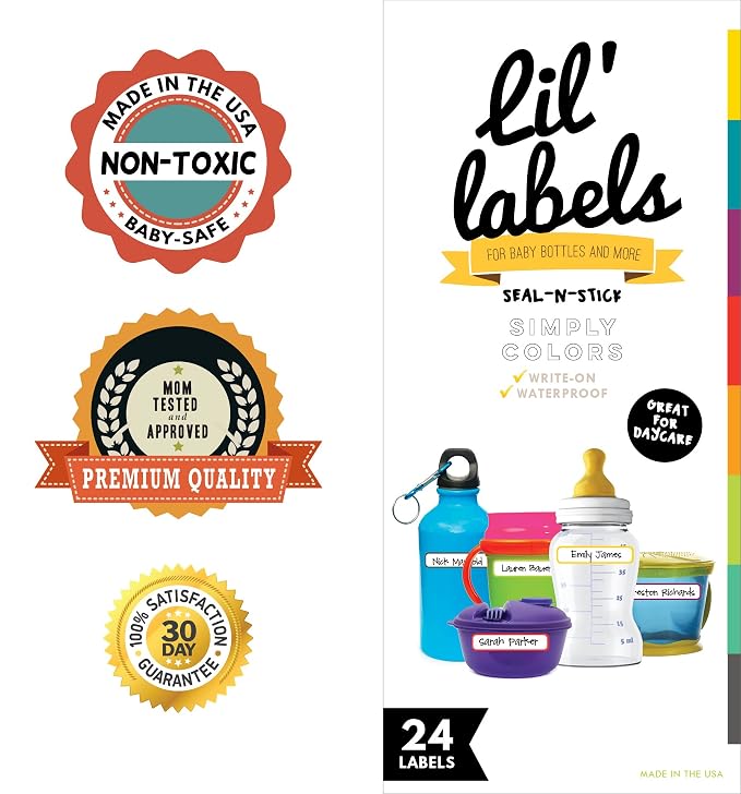 Bottle Labels, Food Pantry Label, Self-Laminating, Waterproof Kids Name Labels - Image 9
