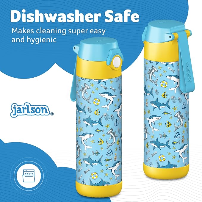 Jarlson® Mali Children's Water Bottle, Thermal Stainless Steel Water Bottle - Image 4