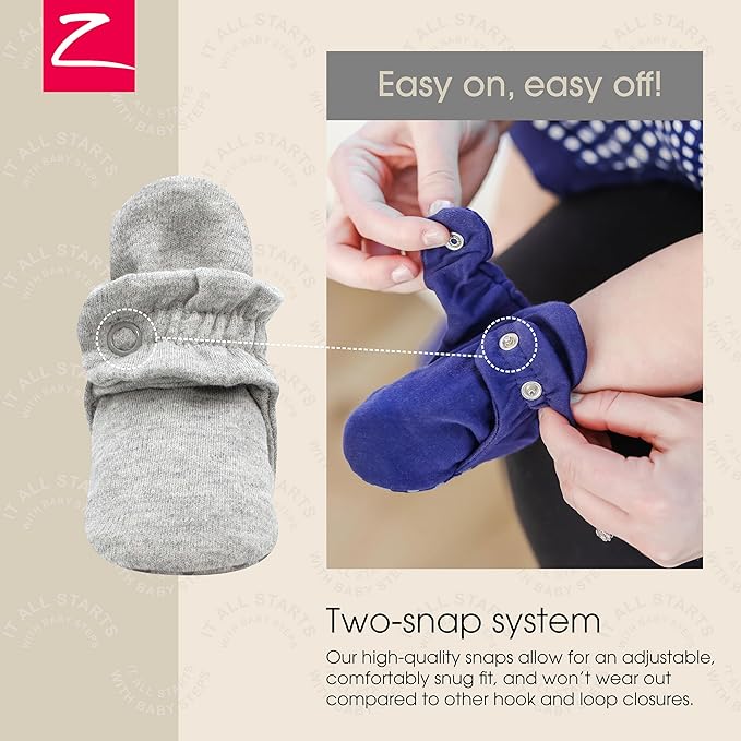 Zutano Organic Baby Booties Newborn Infant, Lost Baby Socks Solution, 18-24 - Image 3