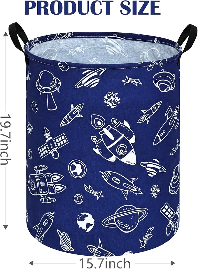 Round Laundry Hamper Storage Basket Laundry Organizer Hamper Storage Bins - Image 6