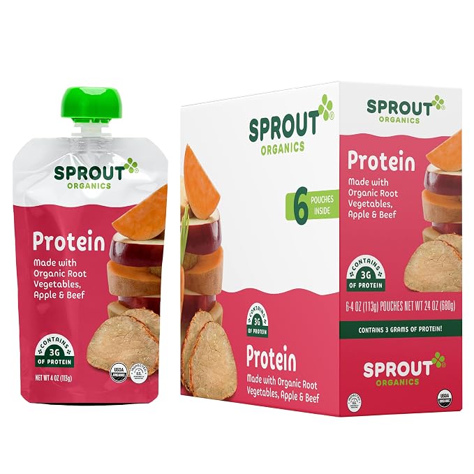 Sprout Organic Baby Food Pouches Stage 3, Organically Sourced Meat Protein - Image 4