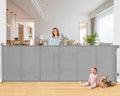 120 Inch Retractable Baby Gates Extra Wide, 41 Inch Reinforced Extra Tall Gate by EZIGO