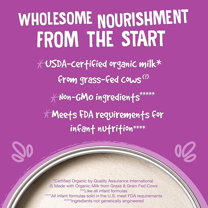 Earth's Best Organic Sensitivity Infant Formula, Babies 0-12 Months, Omega-3 DHA - Image 5