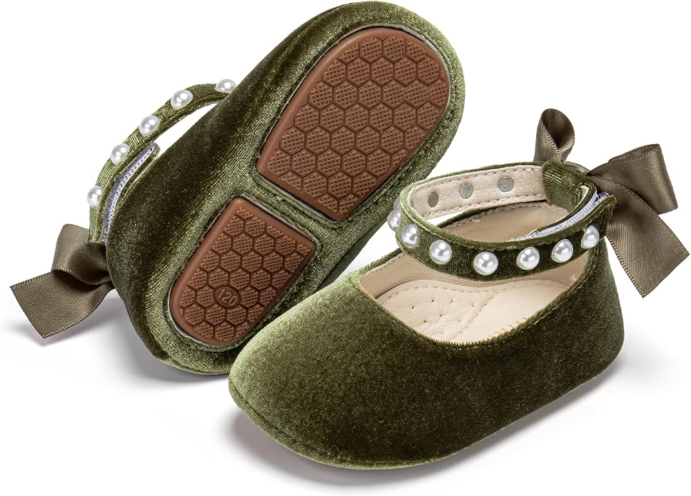 Baby Girls Mary Jane Flats by PHIRAMIN