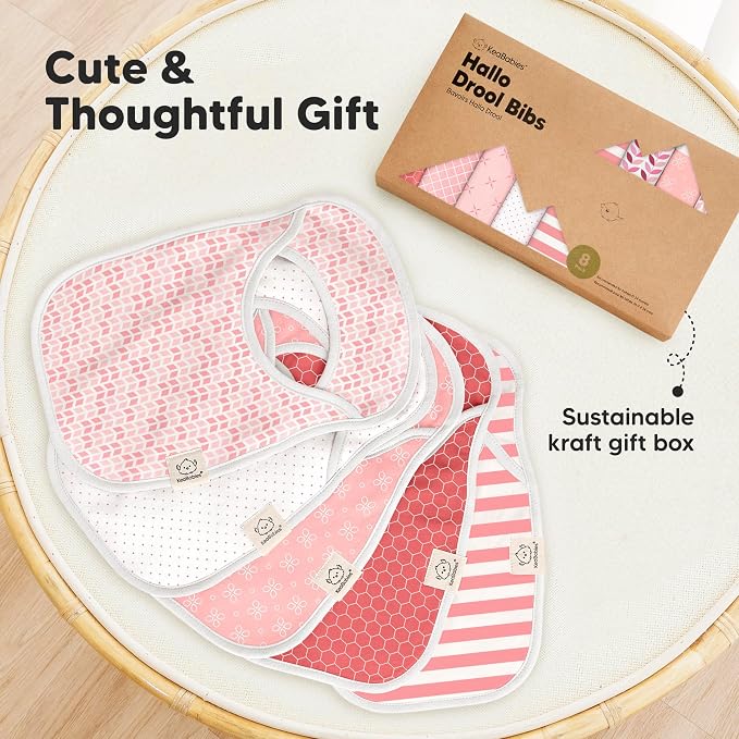 KeaBabies 8-Pack Baby Bibs for Boys, Girls - Image 9