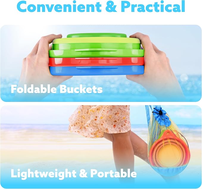 JOYIN 3 Packs Foldable Pail Bucket - Image 5