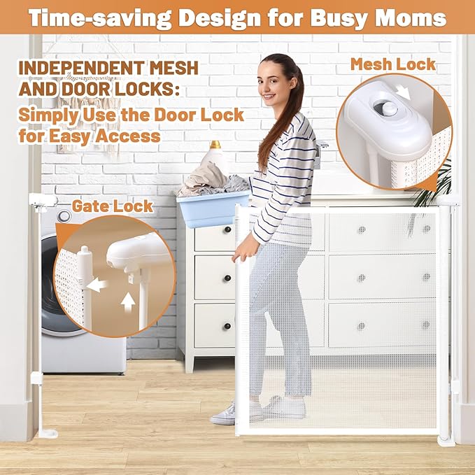 Retractable Baby Gates for Stairs - Image 4