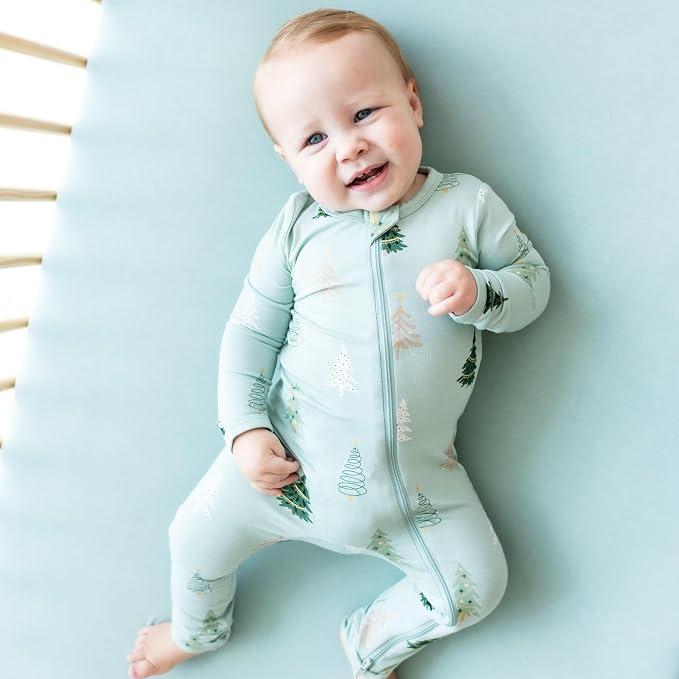 KYTE BABY Unisex Rayon Made From Bamboo Zippered Rompers 0-24 Months - Image 2