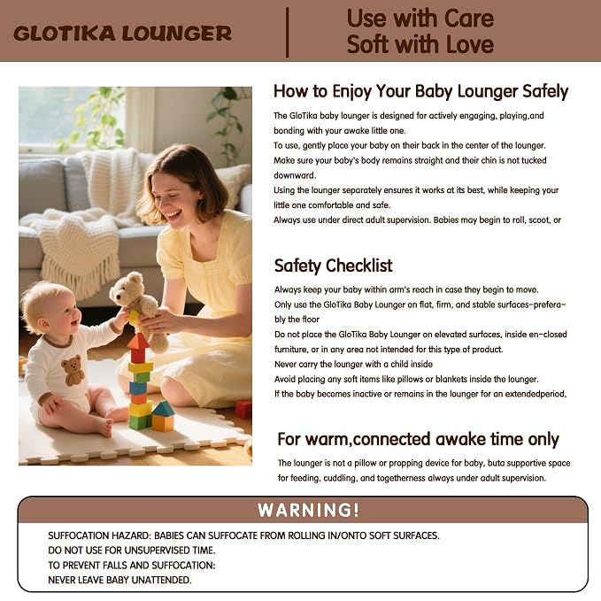 Baby Lounger, Foldable Infant Nest Pillow - Image 8