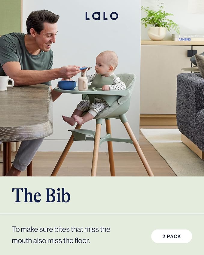 Lalo The Bib - Waterproof, Non-Toxic Silicone Baby Bib - Image 2