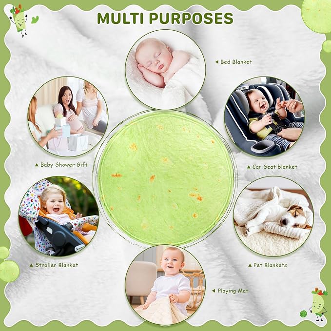 Spinacia Blanket Baby, Spinacia Swaddle, Blanket - Image 5