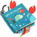 Fish Baby Books Toys, Touch Feel Cloth Crinkle Books by bebemondo