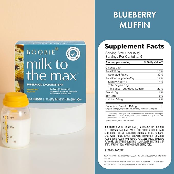 Boobie Bar Superfood Lactation Bar Variety Pack, Lactation Snacks - Image 2