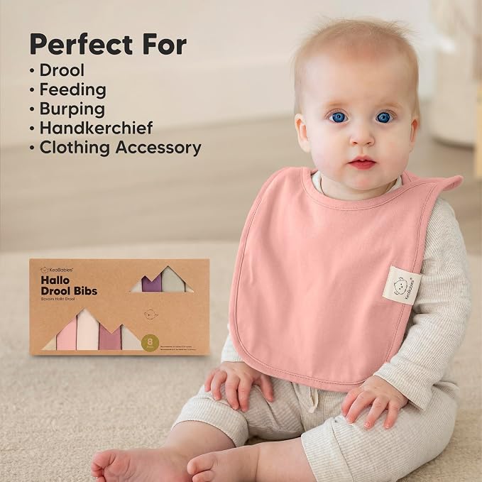 KeaBabies 8-Pack Baby Bibs for Boys, Girls - Image 8
