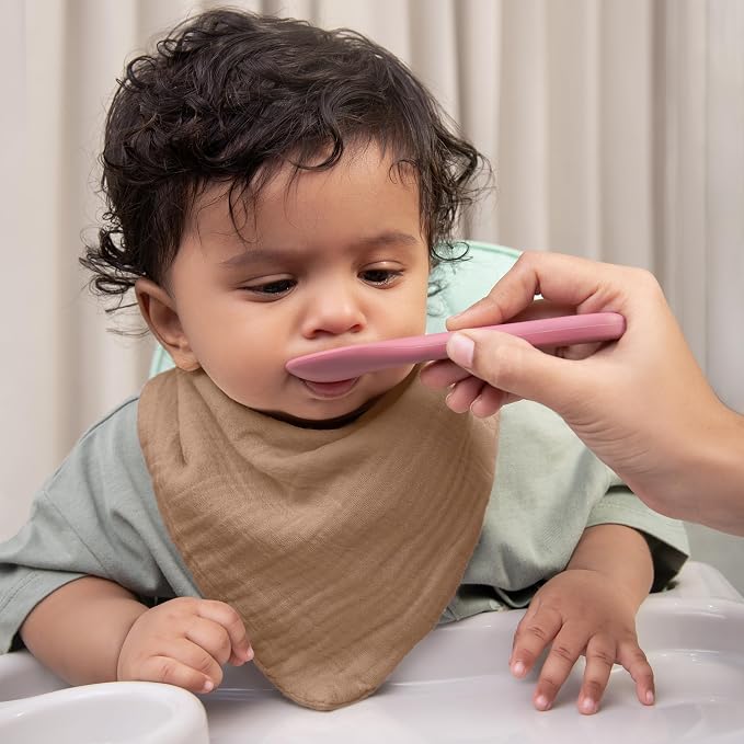 Muslin Baby bibs for drooling and teething, 100% cotton, Bibs for baby girl - Image 4