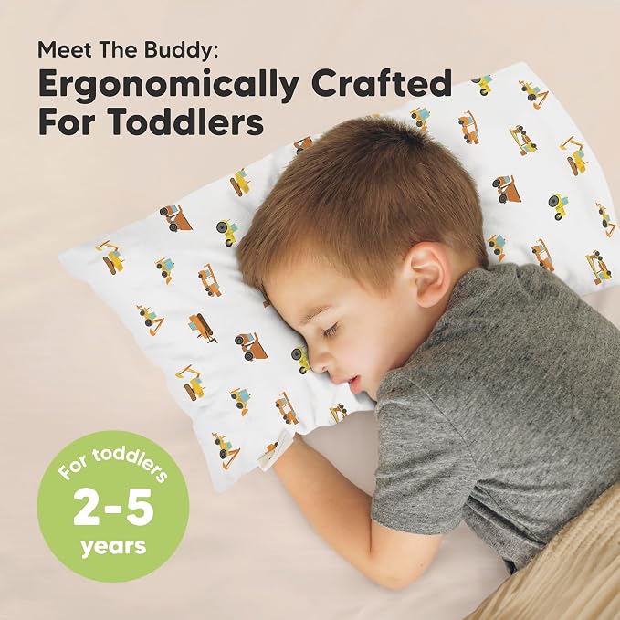 Toddler Pillow with Pillowcase - Image 2