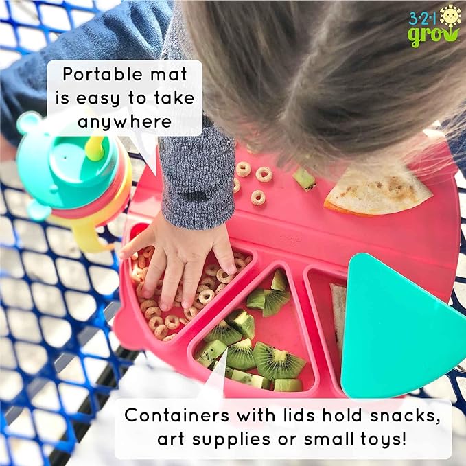 Silicone On-The-Go Snack Mat – Foldable Reusable Placemat - Image 4