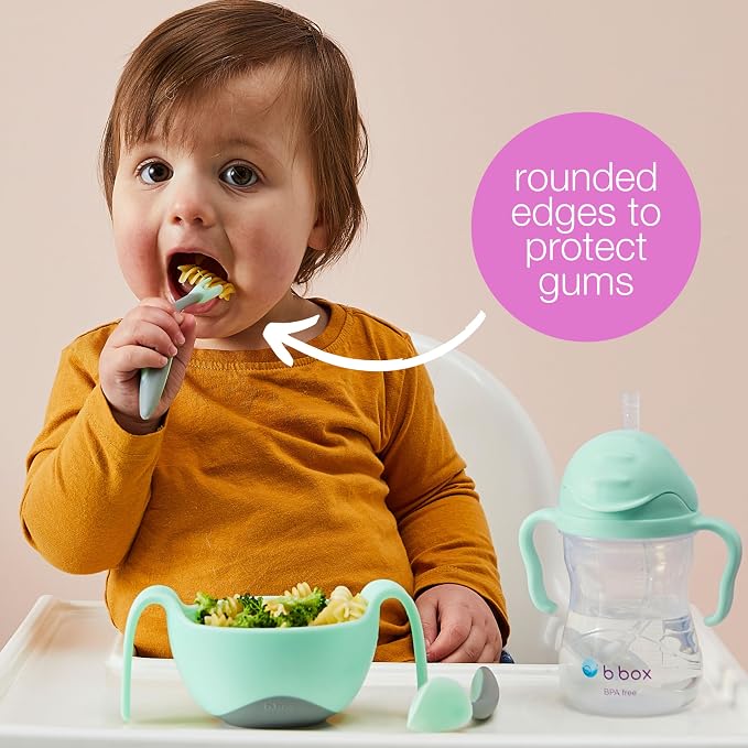 b.box Toddler Cutlery Set – Patented FLORK Flower Fork & Easy-Grip Spoon - Image 6