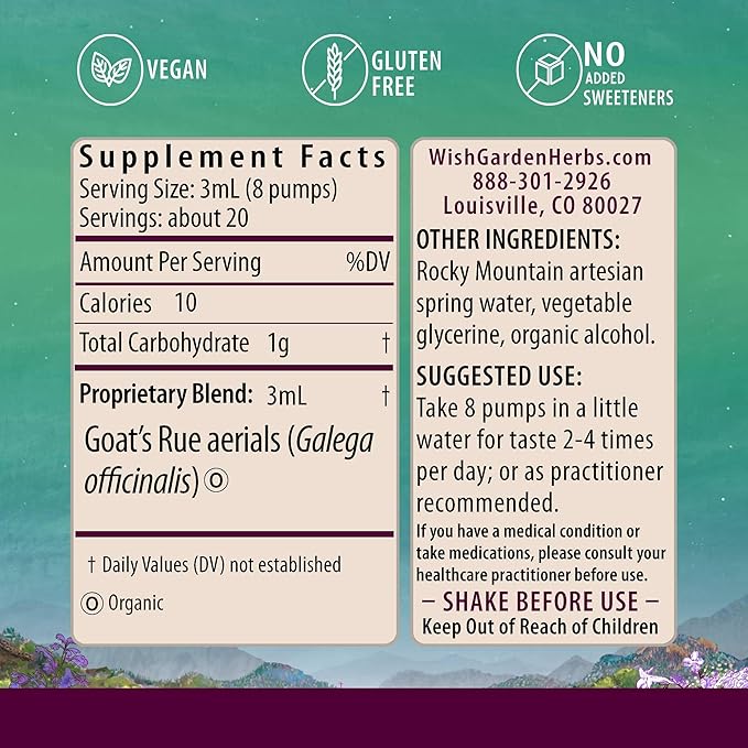 WishGarden Herbs Goat's Rue Lactation Supplement - Image 2