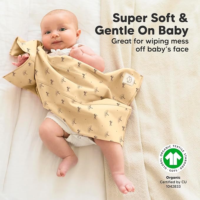 Organic Burp Cloths Baby Boy, Girl - Image 4